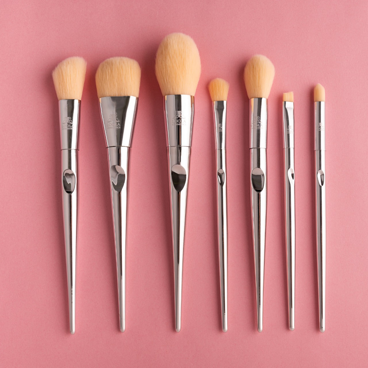 7PCS Silver Make Up Brush Set