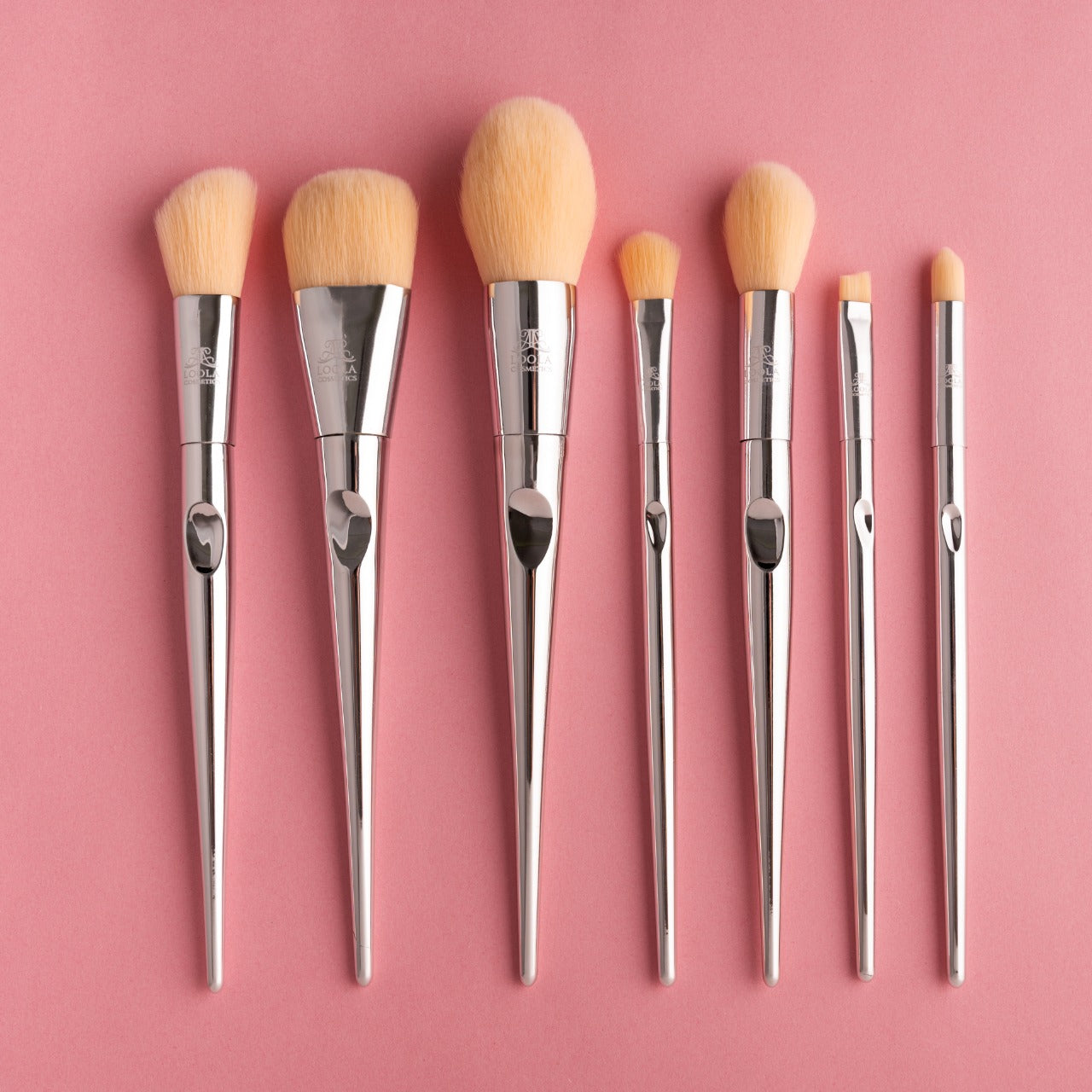 7PCS Silver Make Up Brush Set