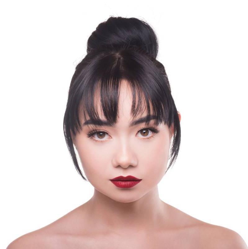 Shanghai Hybrid Lip Sculptor - Red Lipstick and Liquid Lipstick on Asian Model, Vibrant Red Lip Color for Medium Skin Tone 2